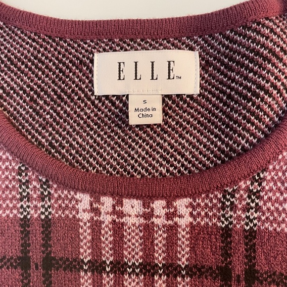 Elle Plaid Mock Layover Sweater - Picture 7 of 8